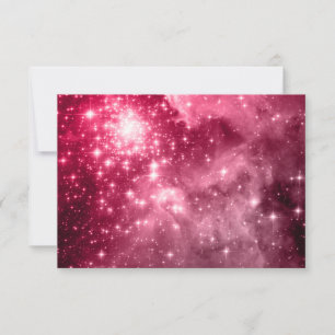 Invitación Estrellas de Frambuesa