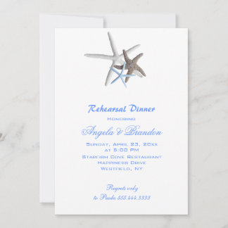Invitación Estrellas de mar, Personalizado Beach Ensayo de bo
