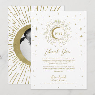 Invitación Estrellas de Oro Blanco Sol Celestial Explosión de