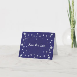 Invitación Estrellas de plata en azul de la Marina Real Guard