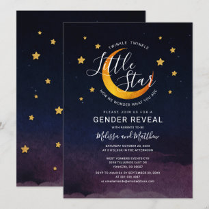 Invitación Estrellas del espacio ultraterrestre y revelación