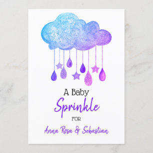 Invitación *~* Estrellas lluvias nubladas rompen ducha