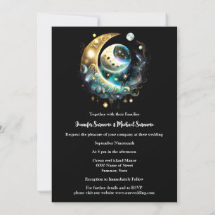 Invitación Estrellas lunares