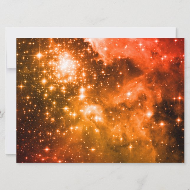 Invitación Estrellas naranjas (Anverso)