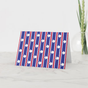 Invitación Estrellas y Franjas Patrióticas Divertidas y Elega