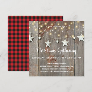 Invitación Estrellas y luces rusas en Fiesta de Navidades de 