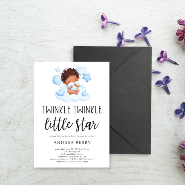 Invitación Estrellita Brillante Niño (Subido por el creador)
