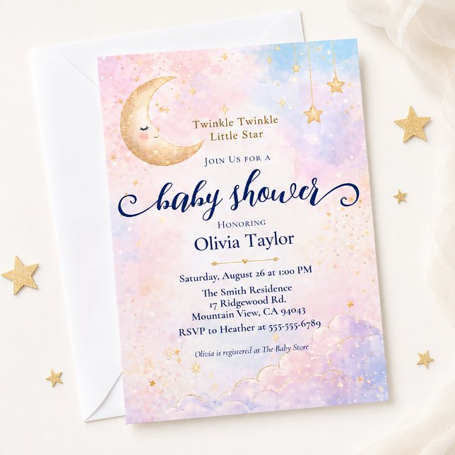 Invitación Estrellita Estrellita Baño Celestial (Subido por el creador)