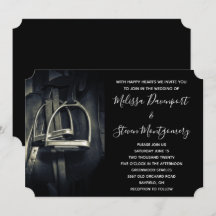 Estribos de plata elegantes en silla de montar ing