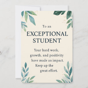 Invitación Estudiante excepcional - Enseñanza Inspiradora