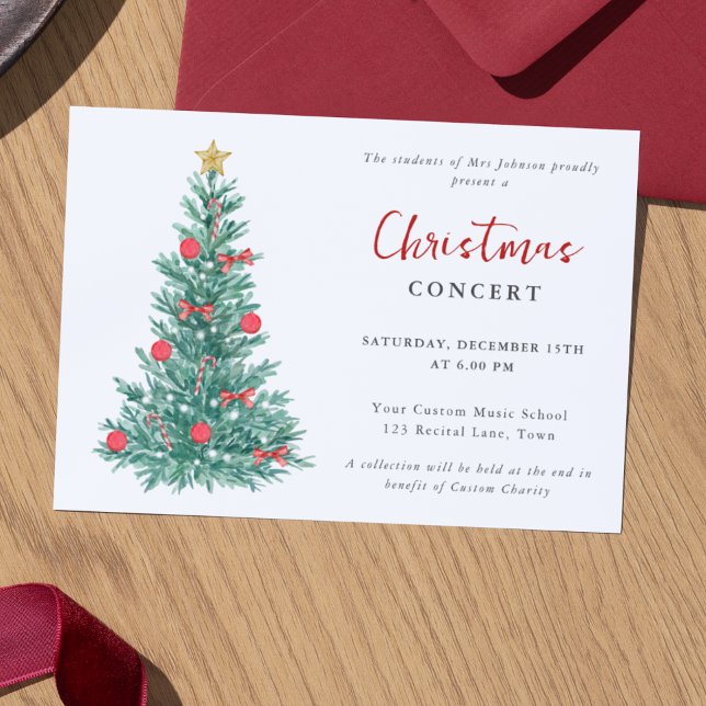 Invitación Estudiantes de música conciernen a Navidades moder (Subido por el creador)