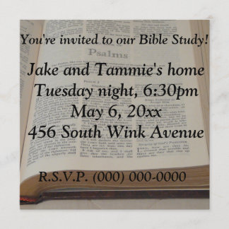 Invitación Estudio de la Biblia