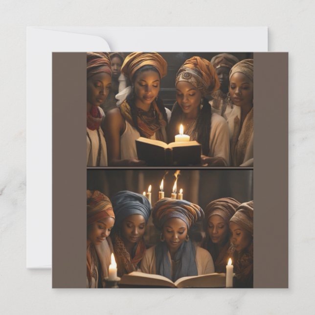 Invitación Estudio de la Biblia de las Hermanas (Anverso)