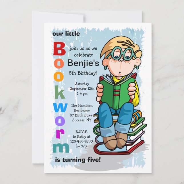 Invitación estudiosa del muchacho (Anverso)