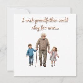 Invitación Eternal Love grandfather And Grandchildren
