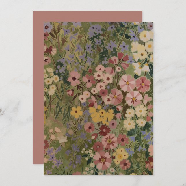 Invitación Eternal Spring Bloom (Anverso / Reverso)