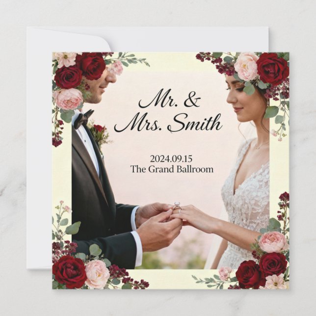Invitación Eternal Vows Wedding Invitation (Anverso)