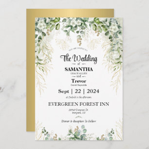 Invitación Eternidad elegante: Únete a nosotros en nuestro Dí