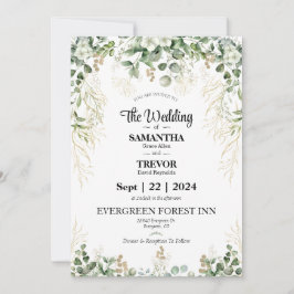 Invitación Eternidad elegante: Únete a nosotros en nuestro Dí