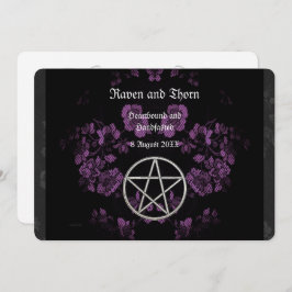 Invitación Eterno Ayuno/Boda Pentáculo Lavender Ste