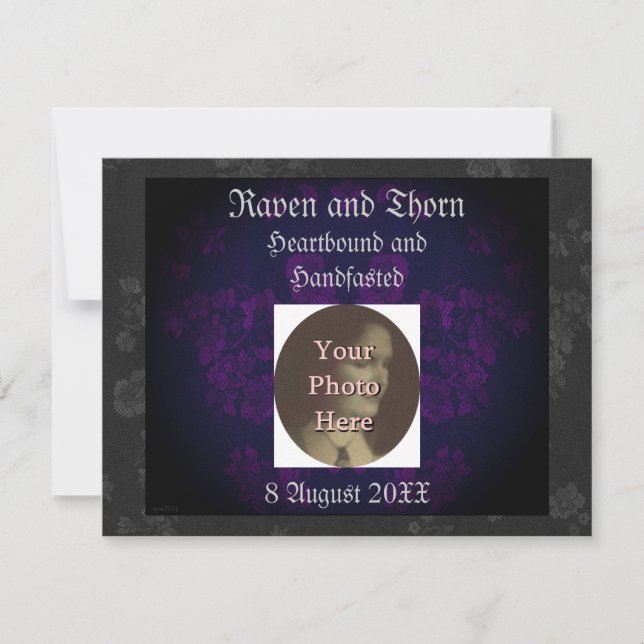 Invitación Eterno Ayuno/Boda Suite Púrpura 2 (Anverso)