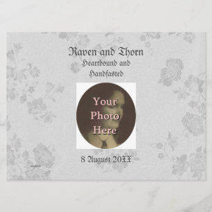 Invitación Eterno Ayuno/Conjunto Boda Blanco y Gris