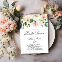 Ethereal blush pink floral Bridal shower