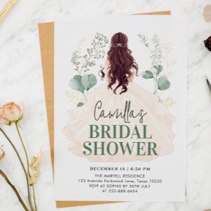 Invitación Ethereal Bride Botánica Bliss Bridal Shower