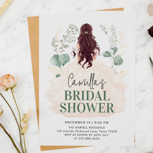 Invitación Ethereal Bride Botánica Bliss Bridal Shower (Subido por el creador)