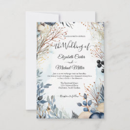 Invitación Ethereal Delicate Watercolor Serene Foliage