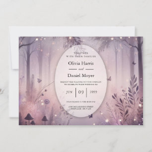 Invitación Ethereal Fairy Lights Forest Boda