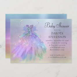 Invitación Ethereal Fairy Wing Gown | Rainbow Pastel Sheen