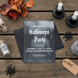 Invitación Ethereal Ghostly Figure Halloween Invitation Card.