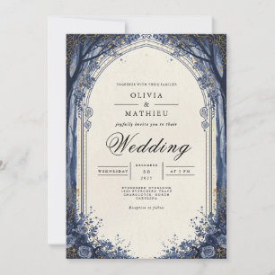 Invitación Ethereal Midnight Arch Boda