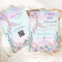 Ethereal pequeño Chica de sirenas Baby Shower