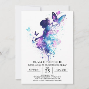 Invitación Ethereal Princess Fairy Birthday Bliss