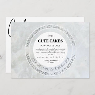 Invitación Etiqueta de alimentación de algodón Código QR y ta