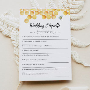 Invitación Etiqueta de Boda de abejas 911 juego de ducha de n