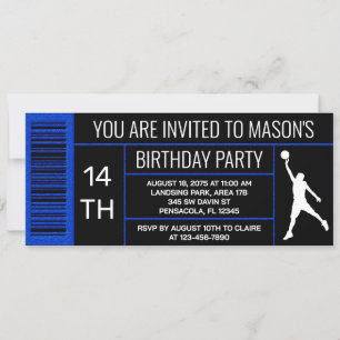 Invitación Etiqueta de caja de zapatos para fiesta de cumplea