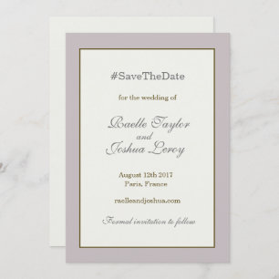 Invitación Etiqueta dorado de color gris negro salva el anunc