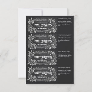 Invitación Etiquetas de regalo de Navidad imprimibles caseras