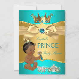 Invitación Etnia Baby Shower de Blue Gold Prince
