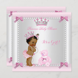 Invitación Étnica de la pequeña princesa Baby Shower Chica