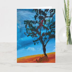 Invitación "Eucalipto" Acrílico sobre pintura de lienzo