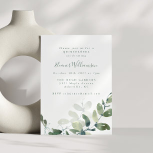 Invitación Eucalipto Boho QUINCEAÑERA