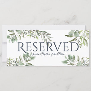 Invitación Eucalipto de vegetación reservada