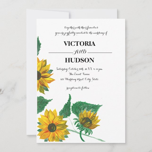 Invitación Eucalipto del girasol Botánico (Anverso)