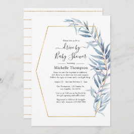 Invitación Eucalipto Geométrico Deja La Conducta Por La Ducha