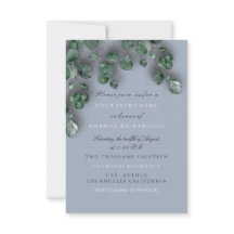 Eucalipto Humeante Azul Verde Bosque Rústico