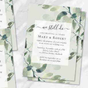 Invitación Eucalipto Verde Masaje Aún Vemos Renovación 50